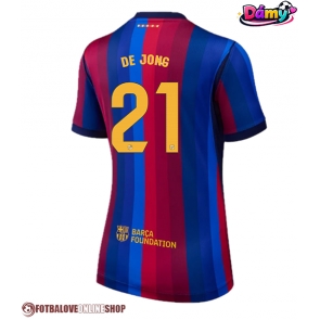 Barcelona Frenkie de Jong #21 Domácí Dres pro Dámy 2026-27 Krátkým Rukávem