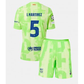 Barcelona Inigo Martinez #5 Alternativní dres komplet pro Děti 2024-25 Krátkým Rukávem (+ Krátké kalhoty)