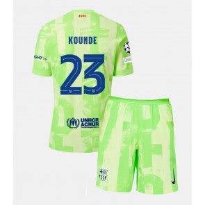 Barcelona Jules Kounde #23 Alternativní dres komplet pro Děti 2024-25 Krátkým Rukávem (+ Krátké kalhoty)