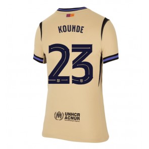 Barcelona Jules Kounde #23 Venkovní Dres pro Dámy 2025-26 Krátkým Rukávem