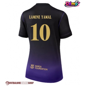 Barcelona Lamine Yamal #10 Venkovní Dres pro Dámy 2026-27 Krátkým Rukávem
