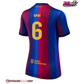 Barcelona Paez Gavi #6 Domácí Dres pro Dámy 2026-27 Krátkým Rukávem