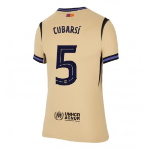 Barcelona Pau Cubarsi #5 Venkovní Dres pro Dámy 2025-26 Krátkým Rukávem Barcelona Pau Cubarsi #5 Venkovní Dres pro Dámy 2025-26 Krátkým Rukávem
