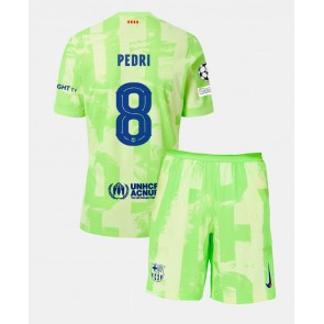 Barcelona Pedri Gonzalez #8 Alternativní dres komplet pro Děti 2024-25 Krátkým Rukávem (+ Krátké kalhoty)
