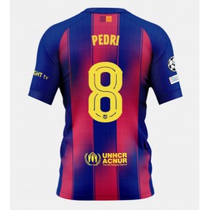 Barcelona Pedri Gonzalez #8 Domácí Dres 2025-26 Krátkým Rukávem