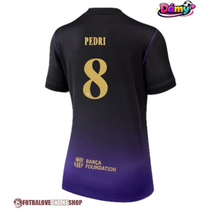 Barcelona Pedri Gonzalez #8 Venkovní Dres pro Dámy 2026-27 Krátkým Rukávem