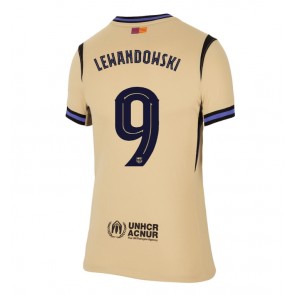 Barcelona Robert Lewandowski #9 Venkovní Dres pro Dámy 2025-26 Krátkým Rukávem Barcelona Robert Lewandowski #9 Venkovní Dres pro Dámy 2025-26 Krátkým Rukávem