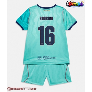 Barcelona Rodri Hernandez #16 Alternativní dres komplet pro Děti 2026-27 Krátkým Rukávem (+ Krátké kalhoty)