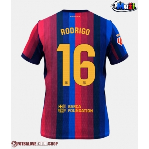 Barcelona Rodri Hernandez #16 Domácí Dres 2026-27 Krátkým Rukávem