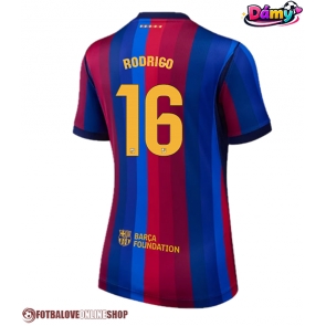 Barcelona Rodri Hernandez #16 Domácí Dres pro Dámy 2026-27 Krátkým Rukávem