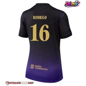 Barcelona Rodri Hernandez #16 Venkovní Dres pro Dámy 2026-27 Krátkým Rukávem