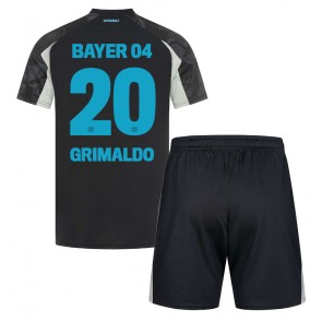 Bayer Leverkusen Alejandro Grimaldo #20 Alternativní dres komplet pro Děti 2024-25 Krátkým Rukávem (+ Krátké kalhoty)