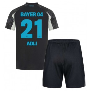 Bayer Leverkusen Amine Adli #21 Alternativní dres komplet pro Děti 2024-25 Krátkým Rukávem (+ Krátké kalhoty)