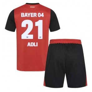 Bayer Leverkusen Amine Adli #21 Domácí dres komplet pro Děti 2024-25 Krátkým Rukávem (+ Krátké kalhoty)
