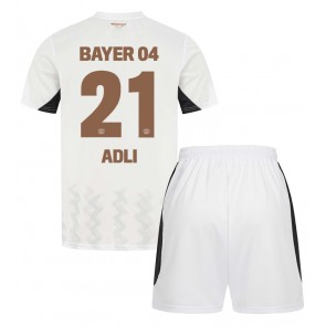 Bayer Leverkusen Amine Adli #21 Venkovní dres komplet pro Děti 2024-25 Krátkým Rukávem (+ Krátké kalhoty)