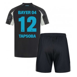 Bayer Leverkusen Edmond Tapsoba #12 Alternativní dres komplet pro Děti 2024-25 Krátkým Rukávem (+ Krátké kalhoty)
