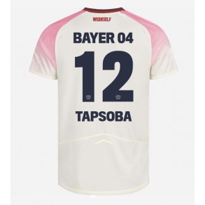 Bayer Leverkusen Edmond Tapsoba #12 Venkovní Dres 2025-26 Krátkým Rukávem Bayer Leverkusen Edmond Tapsoba #12 Venkovní Dres 2025-26 Krátkým Rukávem
