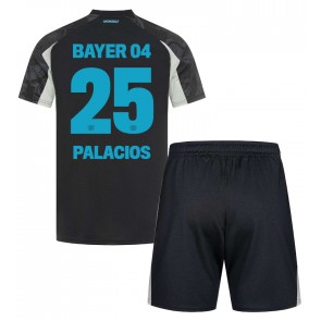 Bayer Leverkusen Exequiel Palacios #25 Alternativní dres komplet pro Děti 2024-25 Krátkým Rukávem (+ Krátké kalhoty)