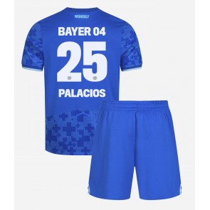 Bayer Leverkusen Exequiel Palacios #25 Alternativní dres komplet pro Děti 2025-26 Krátkým Rukávem (+ Krátké kalhoty)