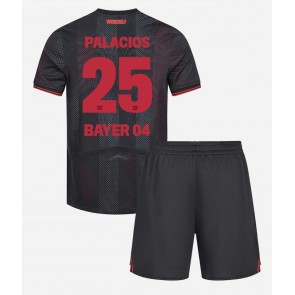 Bayer Leverkusen Exequiel Palacios #25 Domácí dres komplet pro Děti 2025-26 Krátkým Rukávem (+ Krátké kalhoty)