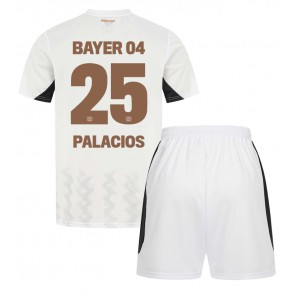 Bayer Leverkusen Exequiel Palacios #25 Venkovní dres komplet pro Děti 2024-25 Krátkým Rukávem (+ Krátké kalhoty)