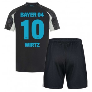 Bayer Leverkusen Florian Wirtz #10 Alternativní dres komplet pro Děti 2024-25 Krátkým Rukávem (+ Krátké kalhoty)