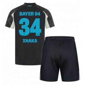 Bayer Leverkusen Granit Xhaka #34 Alternativní dres komplet pro Děti 2024-25 Krátkým Rukávem (+ Krátké kalhoty)