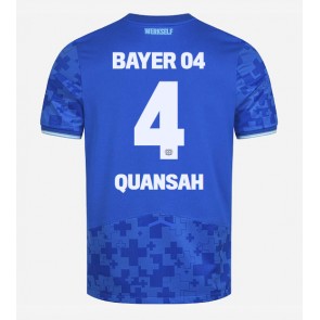 Bayer Leverkusen Jarell Quansah #4 Alternativní Dres 2025-26 Krátkým Rukávem Bayer Leverkusen Jarell Quansah #4 Alternativní Dres 2025-26 Krátkým Rukávem