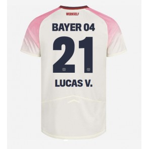 Bayer Leverkusen Lucas Vazquez #21 Venkovní Dres 2025-26 Krátkým Rukávem Bayer Leverkusen Lucas Vazquez #21 Venkovní Dres 2025-26 Krátkým Rukávem