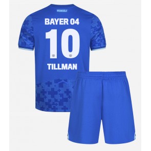 Bayer Leverkusen Malik Tillman #10 Alternativní dres komplet pro Děti 2025-26 Krátkým Rukávem (+ Krátké kalhoty)