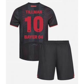 Bayer Leverkusen Malik Tillman #10 Domácí dres komplet pro Děti 2025-26 Krátkým Rukávem (+ Krátké kalhoty)