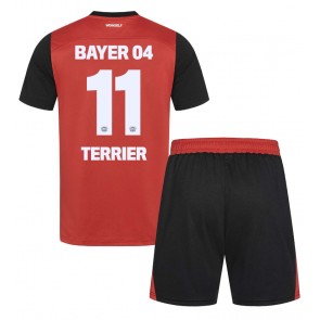Bayer Leverkusen Martin Terrier #11 Domácí dres komplet pro Děti 2024-25 Krátkým Rukávem (+ Krátké kalhoty)