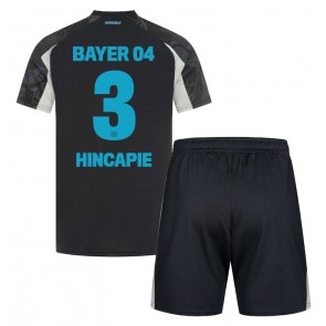 Bayer Leverkusen Piero Hincapie #3 Alternativní dres komplet pro Děti 2024-25 Krátkým Rukávem (+ Krátké kalhoty)