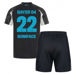 Bayer Leverkusen Victor Boniface #22 Alternativní dres komplet pro Děti 2024-25 Krátkým Rukávem (+ Krátké kalhoty)