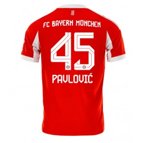 Bayern Munich Aleksandar Pavlovic #45 Domácí Dres 2025-26 Krátkým Rukávem