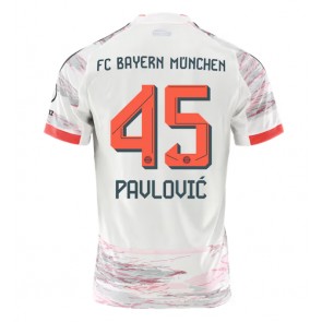 Bayern Munich Aleksandar Pavlovic #45 Venkovní Dres 2025-26 Krátkým Rukávem
