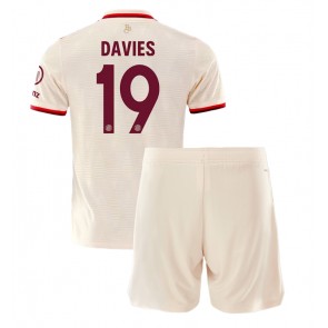 Bayern Munich Alphonso Davies #19 Alternativní dres komplet pro Děti 2024-25 Krátkým Rukávem (+ Krátké kalhoty)