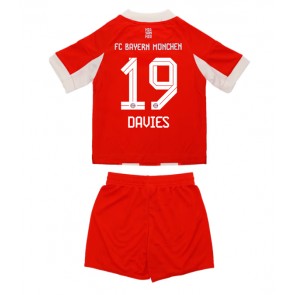 Bayern Munich Alphonso Davies #19 Domácí dres komplet pro Děti 2025-26 Krátkým Rukávem (+ Krátké kalhoty)