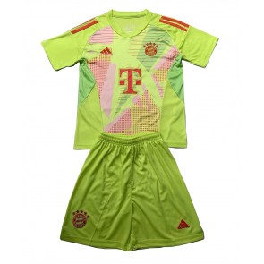 Bayern Munich Brankář Domácí dres komplet pro Děti 2024-25 Krátkým Rukávem (+ Krátké kalhoty)