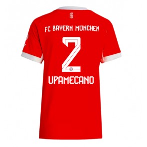 Bayern Munich Dayot Upamecano #2 Domácí Dres pro Dámy 2025-26 Krátkým Rukávem