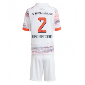 Bayern Munich Dayot Upamecano #2 Venkovní dres komplet pro Děti 2025-26 Krátkým Rukávem (+ Krátké kalhoty)