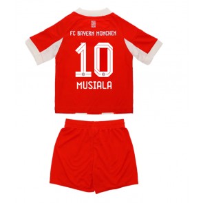 Bayern Munich Jamal Musiala #10 Domácí dres komplet pro Děti 2025-26 Krátkým Rukávem (+ Krátké kalhoty)