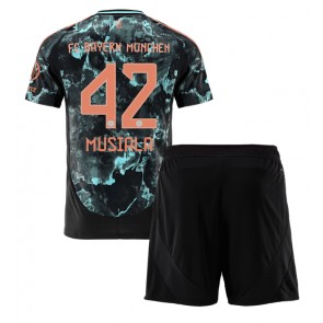 Bayern Munich Jamal Musiala #42 Venkovní dres komplet pro Děti 2024-25 Krátkým Rukávem (+ Krátké kalhoty)