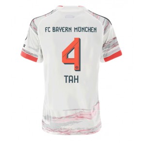 Bayern Munich Jonathan Tah #4 Venkovní Dres pro Dámy 2025-26 Krátkým Rukávem Bayern Munich Jonathan Tah #4 Venkovní Dres pro Dámy 2025-26 Krátkým Rukávem