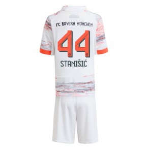 Bayern Munich Josip Stanisic #44 Venkovní dres komplet pro Děti 2025-26 Krátkým Rukávem (+ Krátké kalhoty)