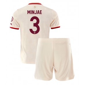 Bayern Munich Kim Min-jae #3 Alternativní dres komplet pro Děti 2024-25 Krátkým Rukávem (+ Krátké kalhoty)