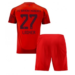 Bayern Munich Konrad Laimer #27 Domácí dres komplet pro Děti 2024-25 Krátkým Rukávem (+ Krátké kalhoty)