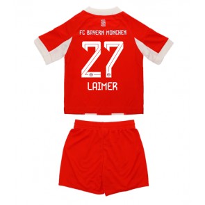Bayern Munich Konrad Laimer #27 Domácí dres komplet pro Děti 2025-26 Krátkým Rukávem (+ Krátké kalhoty)