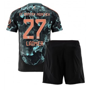 Bayern Munich Konrad Laimer #27 Venkovní dres komplet pro Děti 2024-25 Krátkým Rukávem (+ Krátké kalhoty)