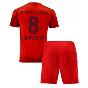 Bayern Munich Leon Goretzka #8 Domácí dres komplet pro Děti 2024-25 Krátkým Rukávem (+ Krátké kalhoty)
